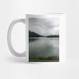 Canadian Lake View Under Clouds Mug